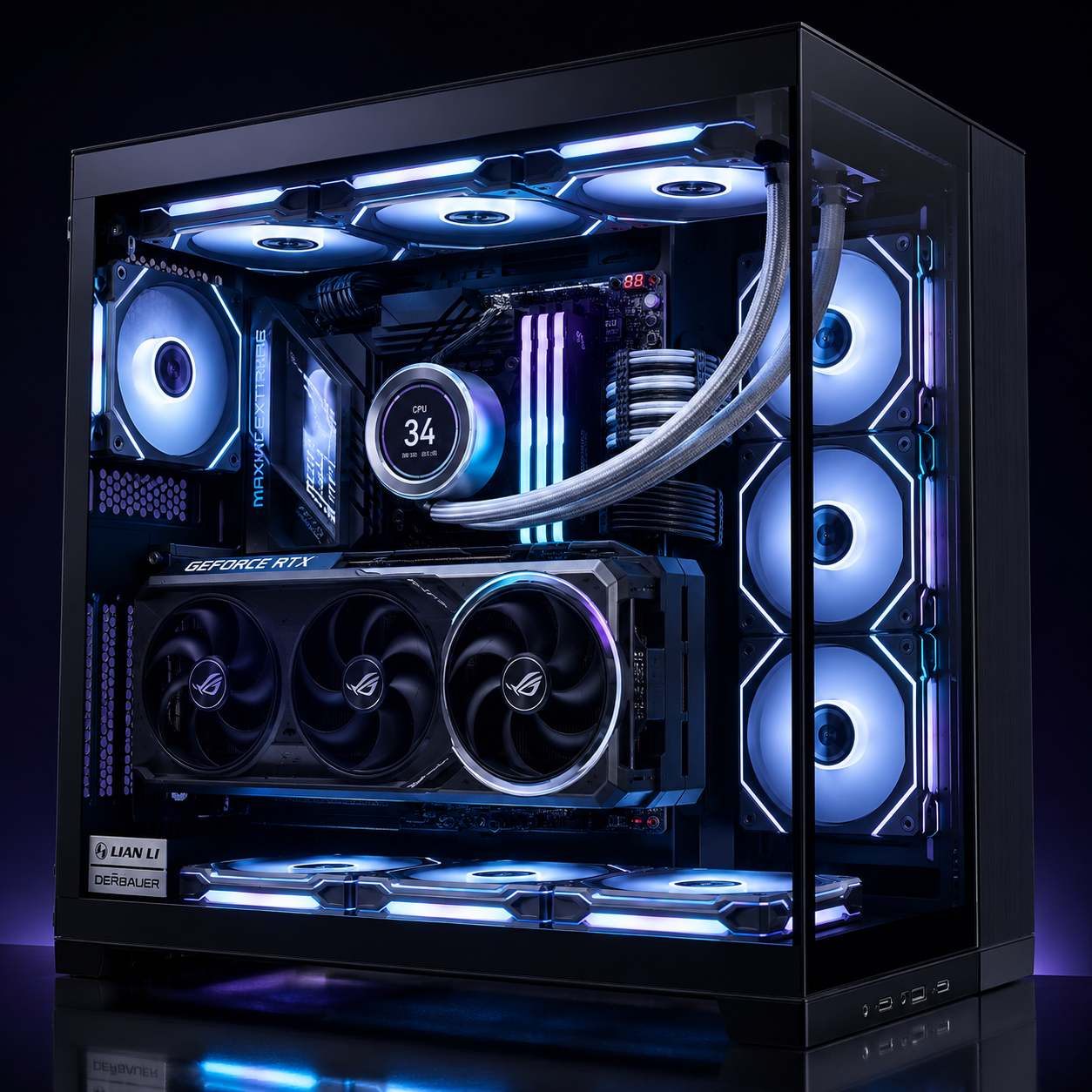Premium custom PC build with RGB lighting